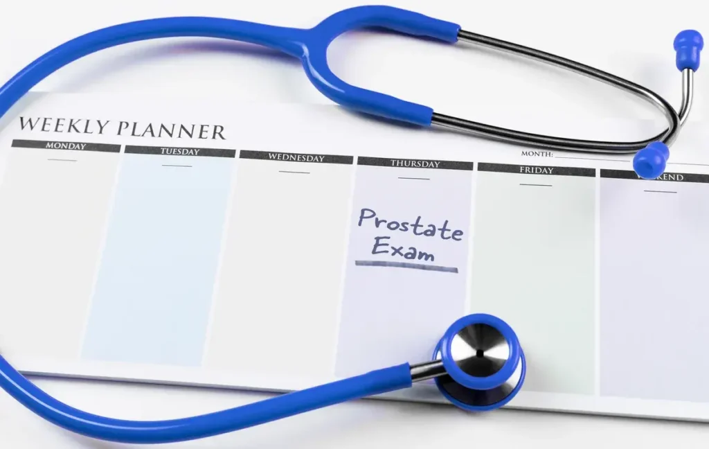 prostate weekly examination, wmc