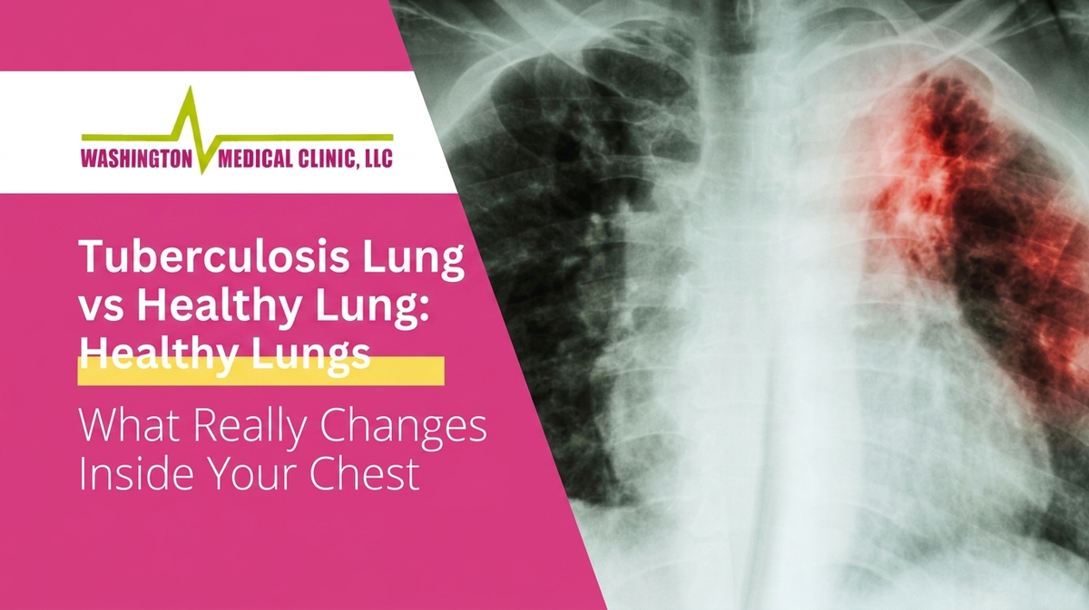tuberculosis lung vs healthy lung, wmc