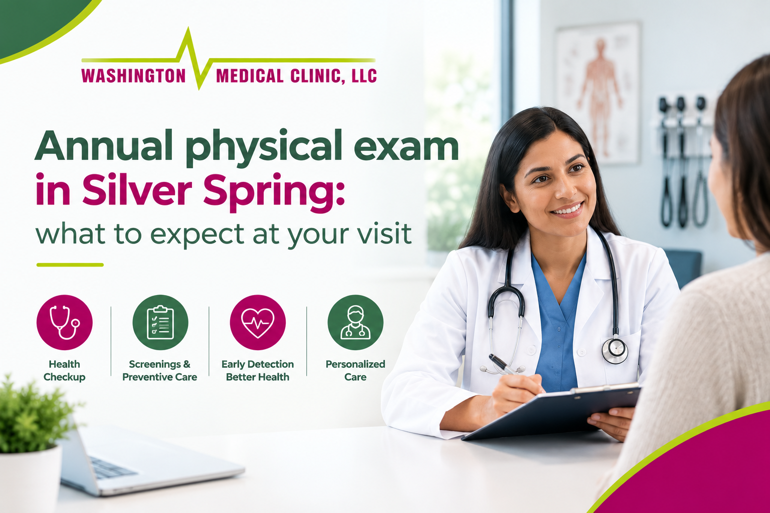 Annual physical exam in Silver Spring: what to expect at your visit
